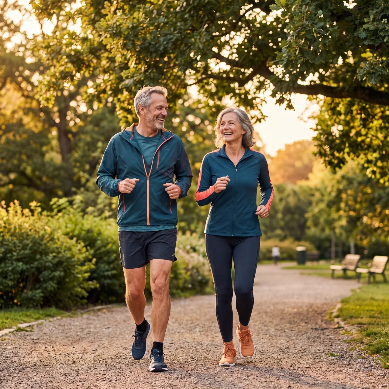 walking without stopping to rest
